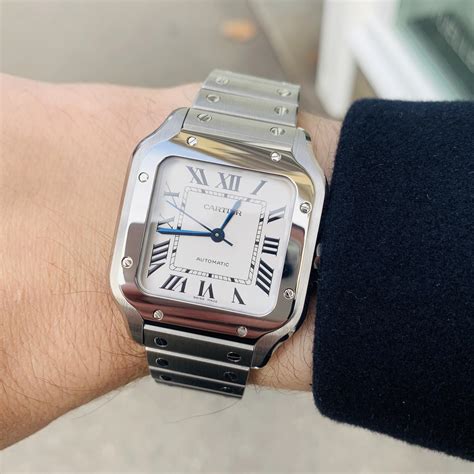 cartier santos medium|cartier santos medium steel review.